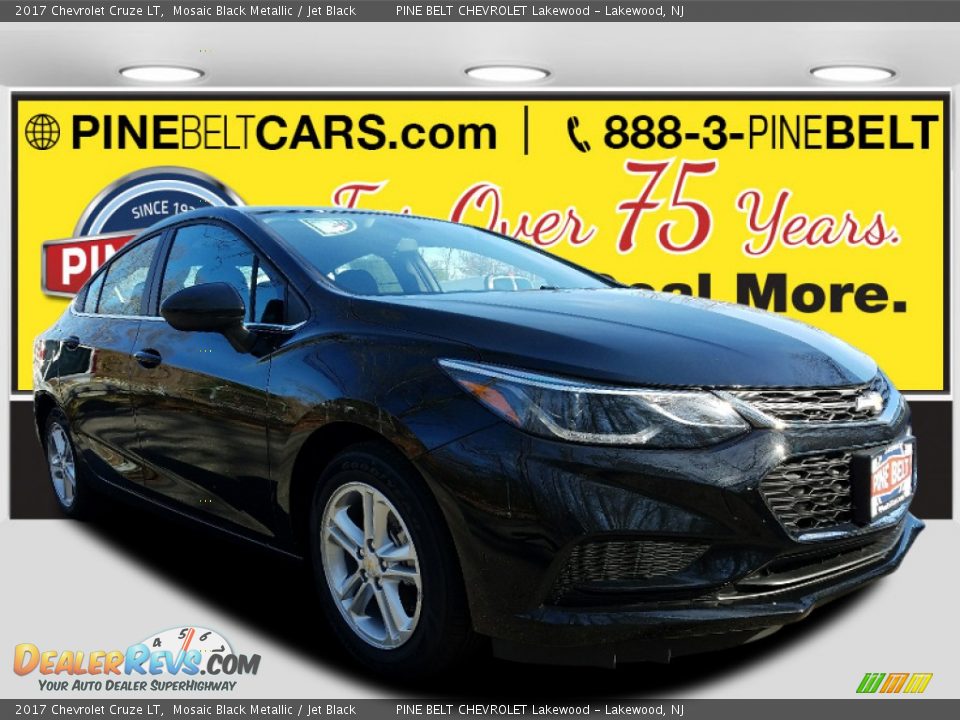 2017 Chevrolet Cruze LT Mosaic Black Metallic / Jet Black Photo #1