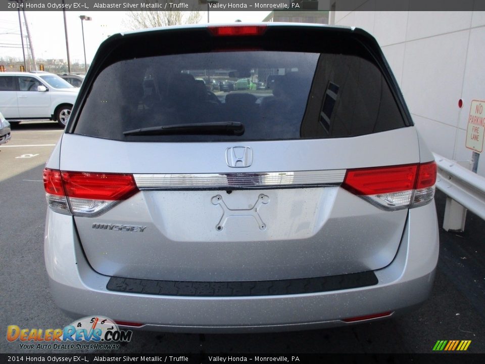 2014 Honda Odyssey EX-L Alabaster Silver Metallic / Truffle Photo #5