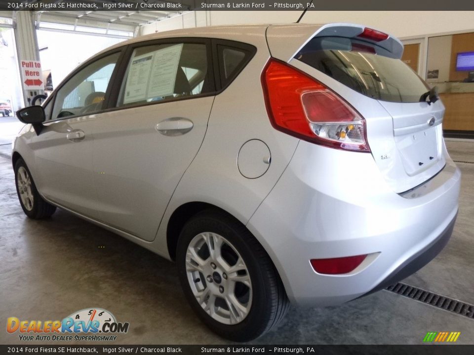 2014 Ford Fiesta SE Hatchback Ingot Silver / Charcoal Black Photo #4
