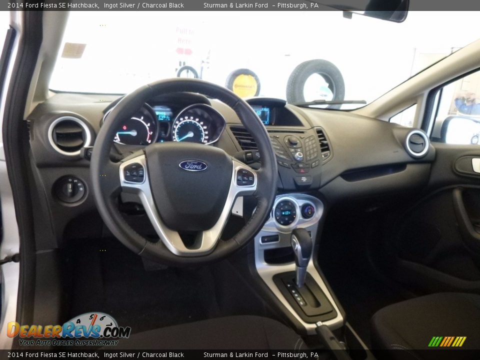 2014 Ford Fiesta SE Hatchback Ingot Silver / Charcoal Black Photo #9