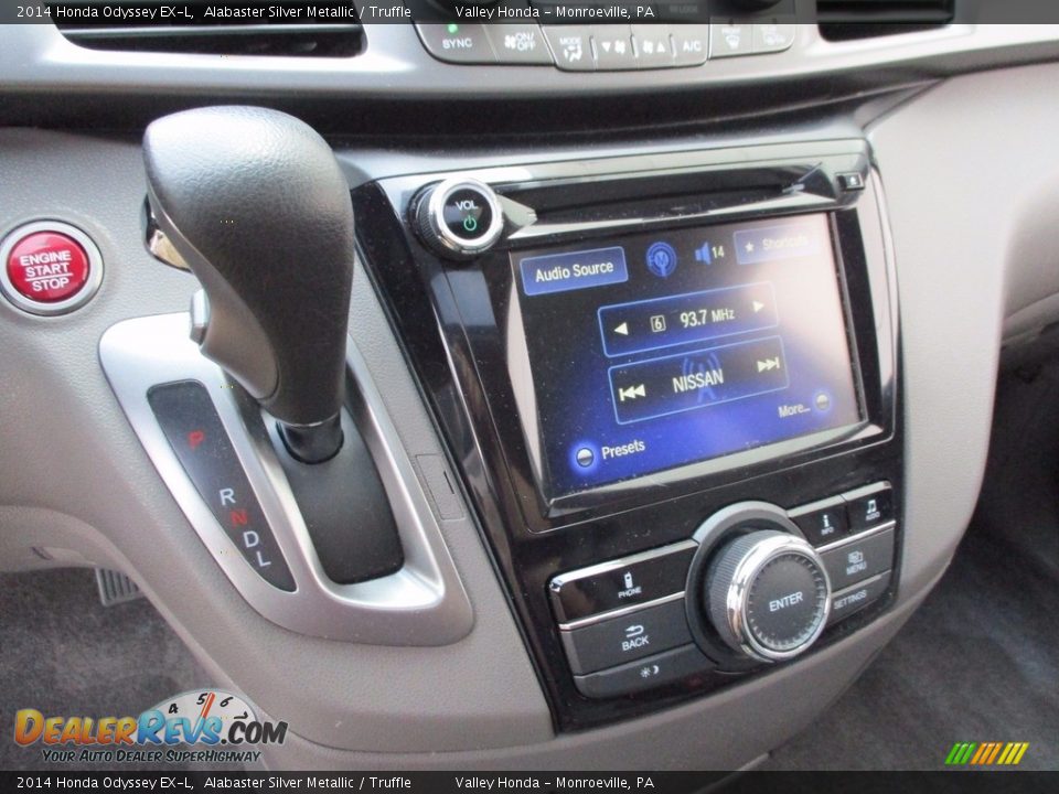2014 Honda Odyssey EX-L Alabaster Silver Metallic / Truffle Photo #15