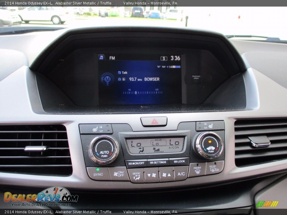 2014 Honda Odyssey EX-L Alabaster Silver Metallic / Truffle Photo #16