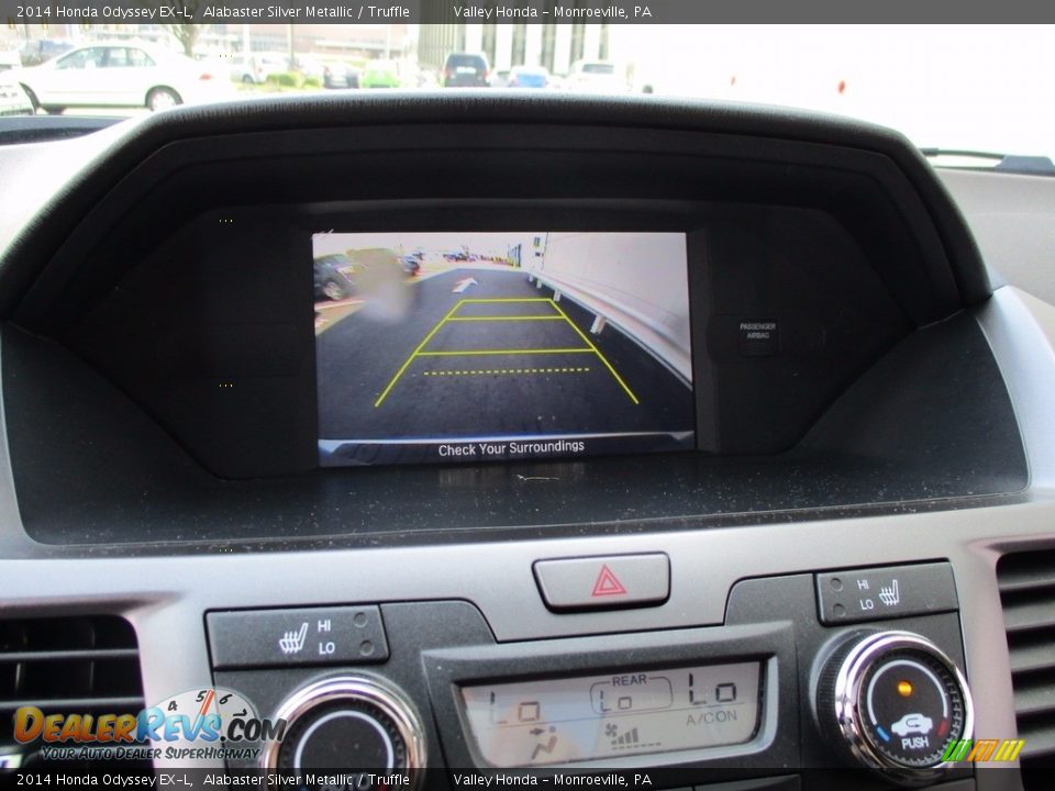 2014 Honda Odyssey EX-L Alabaster Silver Metallic / Truffle Photo #17