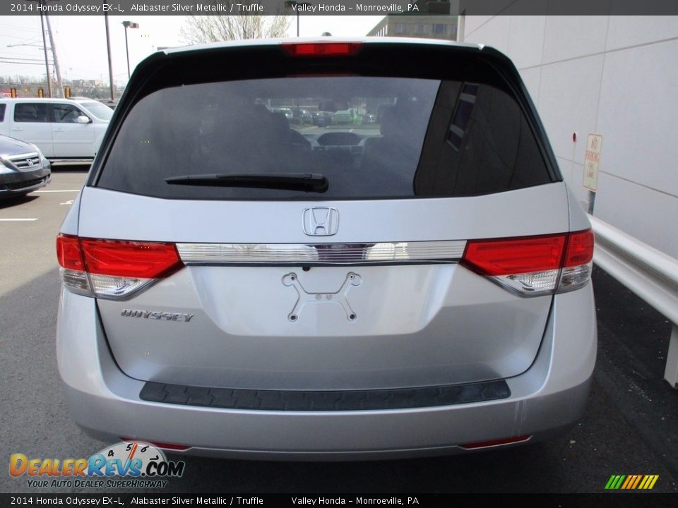 2014 Honda Odyssey EX-L Alabaster Silver Metallic / Truffle Photo #5