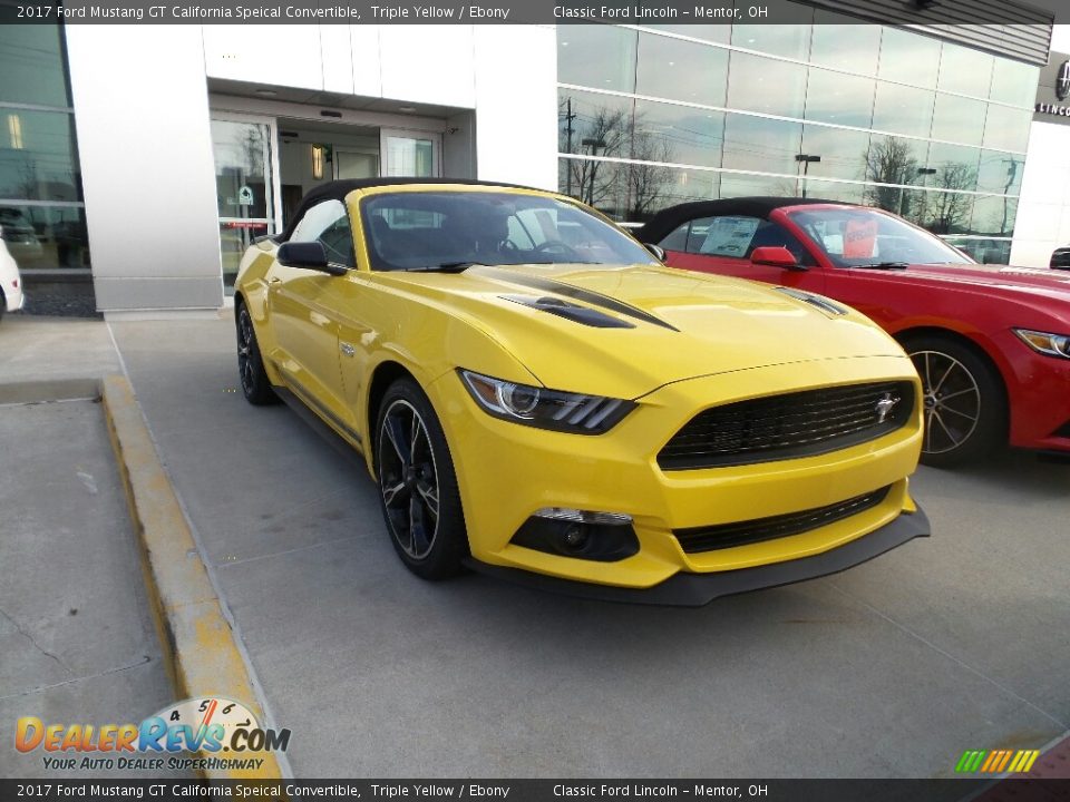 2017 Ford Mustang GT California Speical Convertible Triple Yellow / Ebony Photo #1