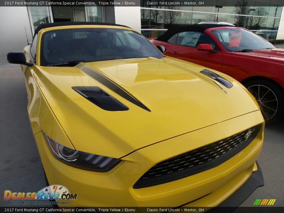 2017 Ford Mustang GT California Speical Convertible Triple Yellow / Ebony Photo #2