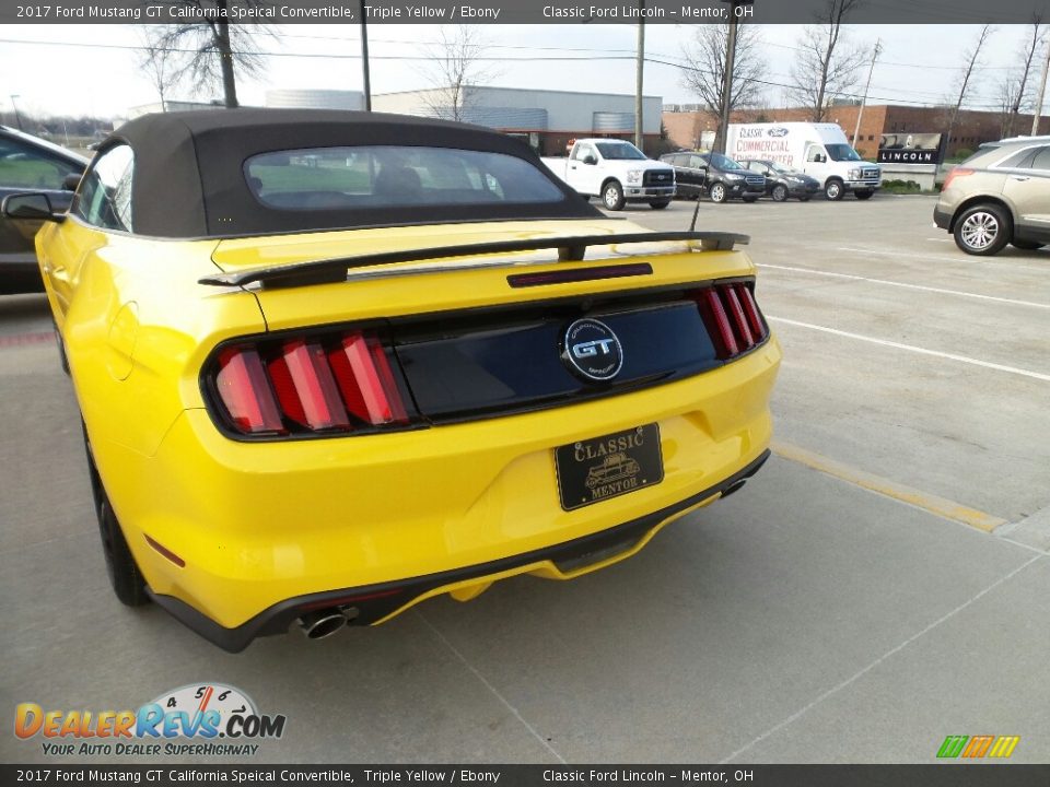2017 Ford Mustang GT California Speical Convertible Triple Yellow / Ebony Photo #5