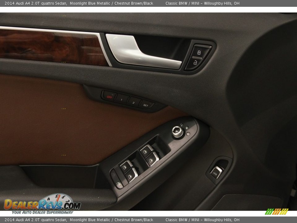 2014 Audi A4 2.0T quattro Sedan Moonlight Blue Metallic / Chestnut Brown/Black Photo #5