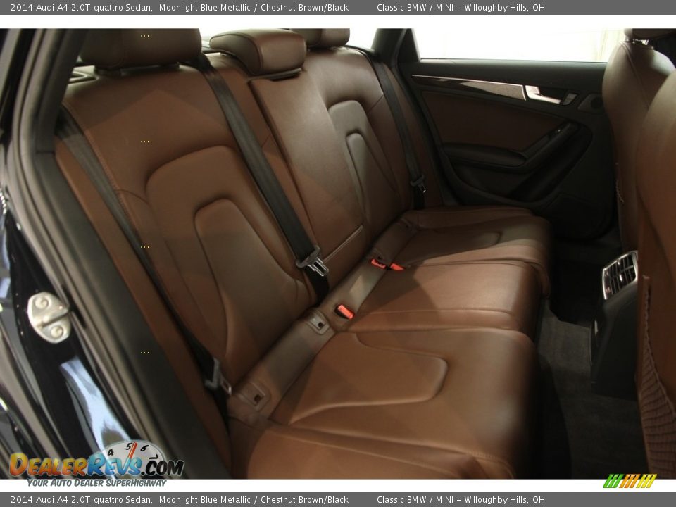 2014 Audi A4 2.0T quattro Sedan Moonlight Blue Metallic / Chestnut Brown/Black Photo #22