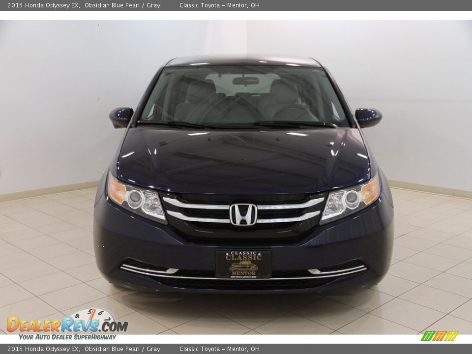 2015 Honda Odyssey EX Obsidian Blue Pearl / Gray Photo #2
