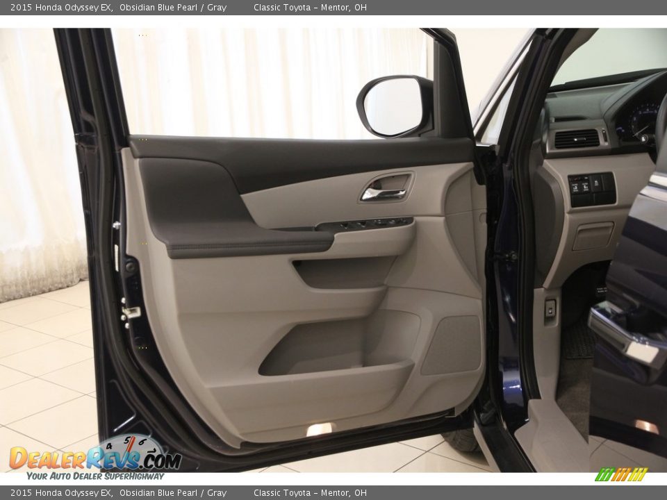 2015 Honda Odyssey EX Obsidian Blue Pearl / Gray Photo #4