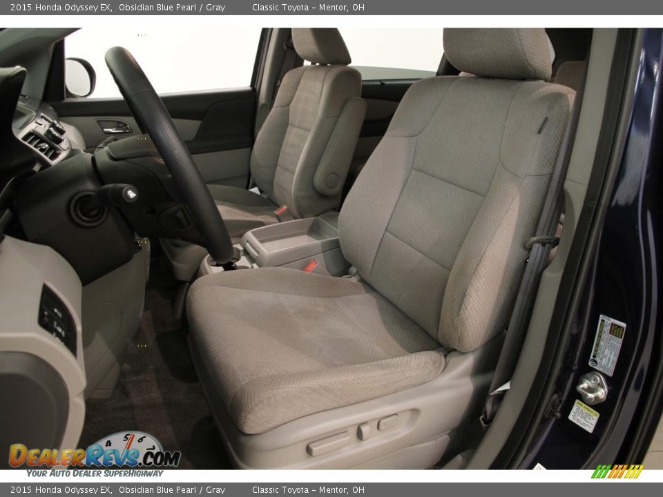 2015 Honda Odyssey EX Obsidian Blue Pearl / Gray Photo #5