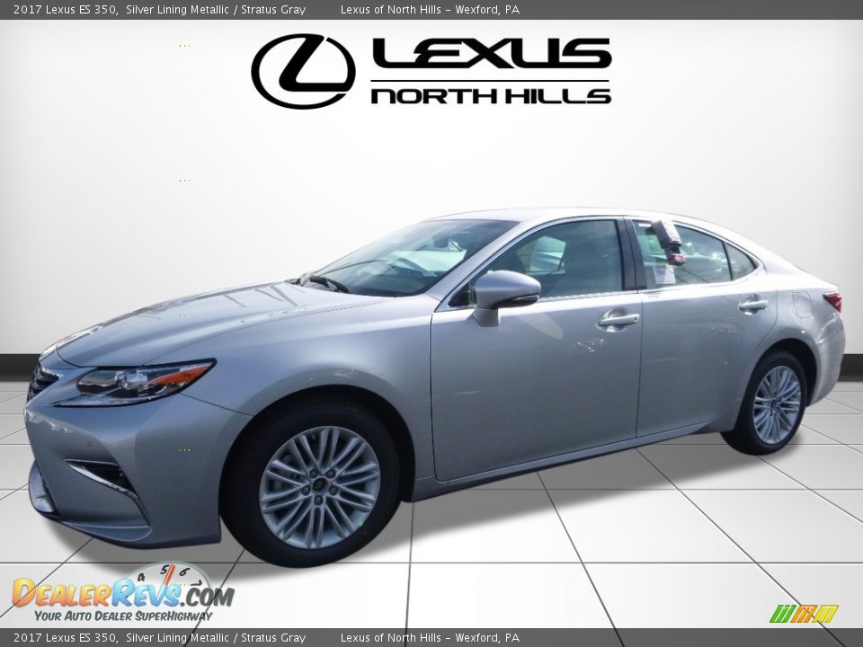 2017 Lexus ES 350 Silver Lining Metallic / Stratus Gray Photo #4