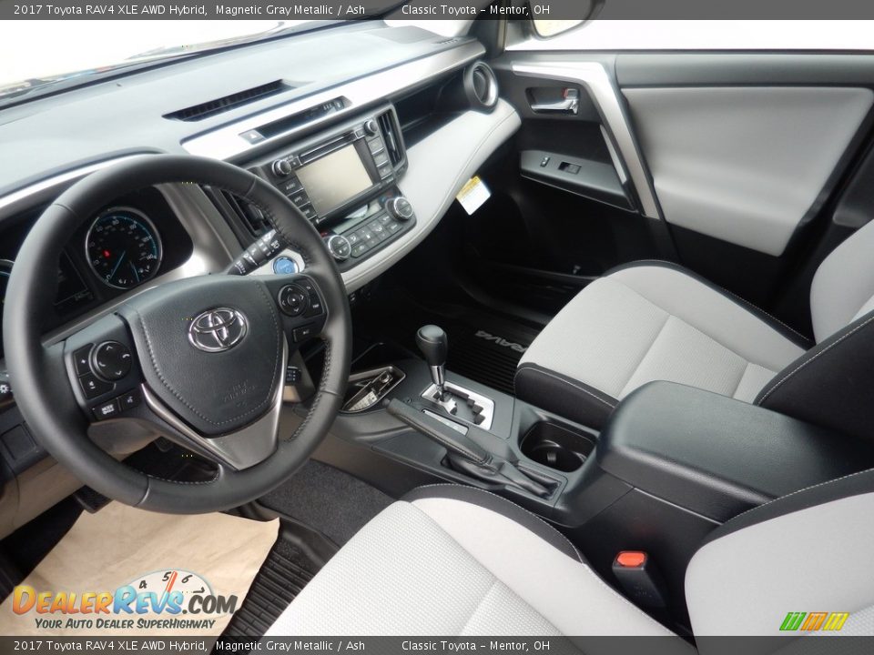 Ash Interior - 2017 Toyota RAV4 XLE AWD Hybrid Photo #4