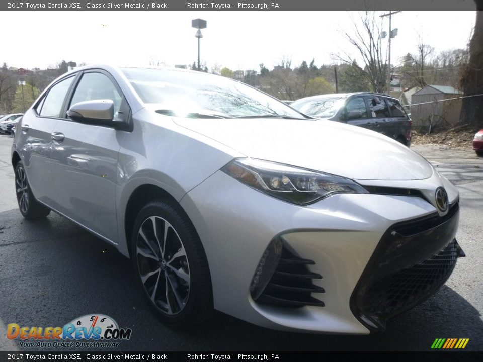 2017 Toyota Corolla XSE Classic Silver Metalic / Black Photo #1