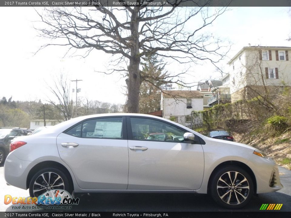 2017 Toyota Corolla XSE Classic Silver Metalic / Black Photo #2