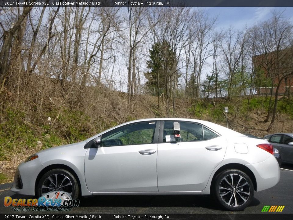 2017 Toyota Corolla XSE Classic Silver Metalic / Black Photo #3