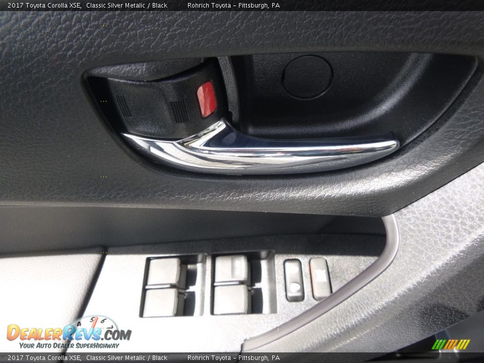 2017 Toyota Corolla XSE Classic Silver Metalic / Black Photo #9