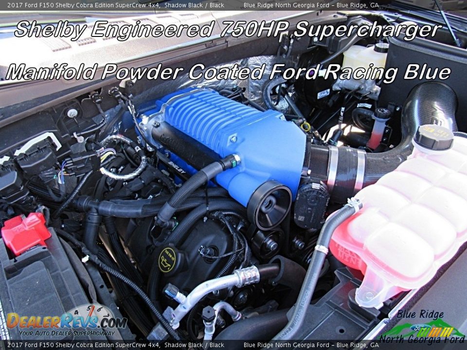 2017 Ford F150 Shelby Cobra Edition SuperCrew 4x4 5.0 Liter Shelby Supercharged DOHC 32-Valve Ti-VCT E85 V8 Engine Photo #11
