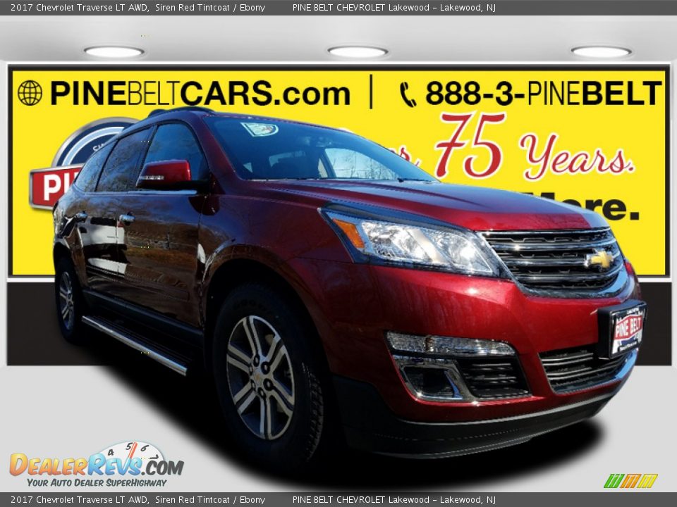 2017 Chevrolet Traverse LT AWD Siren Red Tintcoat / Ebony Photo #1