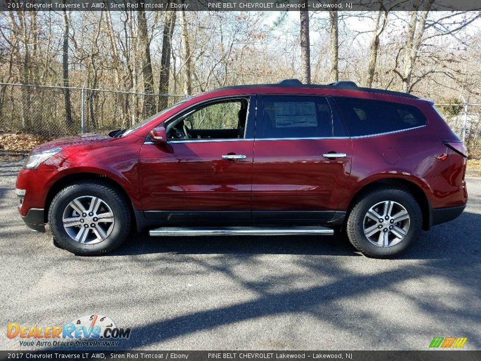 2017 Chevrolet Traverse LT AWD Siren Red Tintcoat / Ebony Photo #3