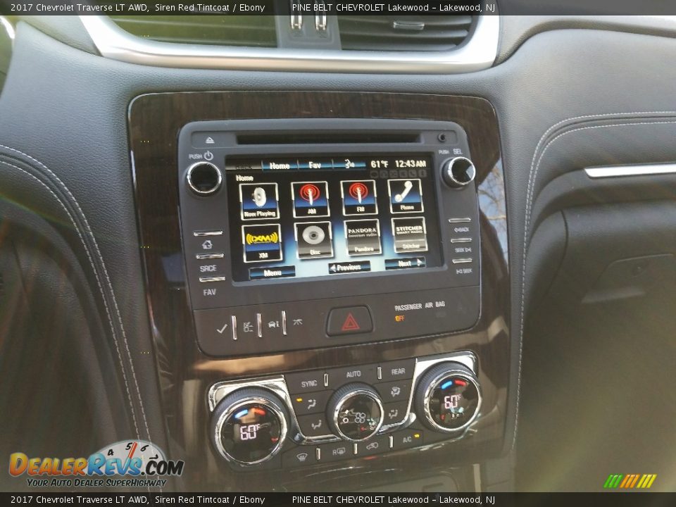 2017 Chevrolet Traverse LT AWD Siren Red Tintcoat / Ebony Photo #10