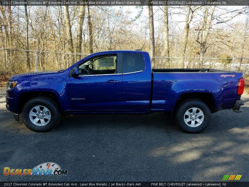 2017 Chevrolet Colorado WT Extended Cab 4x4 Laser Blue Metallic / Jet Black/­Dark Ash Photo #3