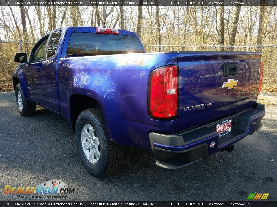 2017 Chevrolet Colorado WT Extended Cab 4x4 Laser Blue Metallic / Jet Black/­Dark Ash Photo #4