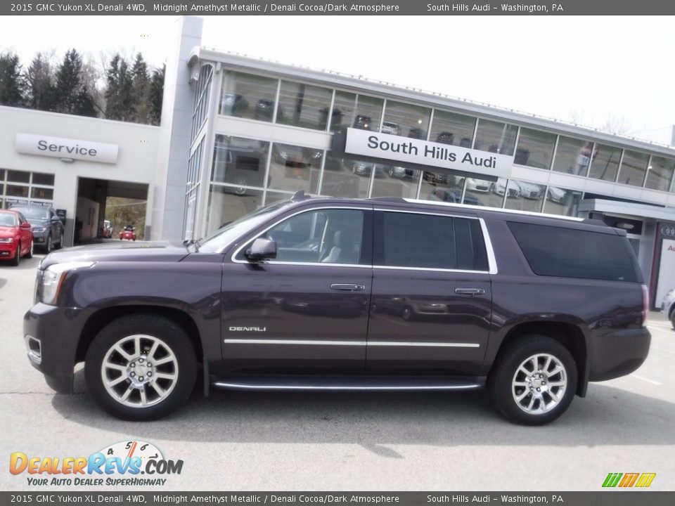 2015 GMC Yukon XL Denali 4WD Midnight Amethyst Metallic / Denali Cocoa/Dark Atmosphere Photo #2