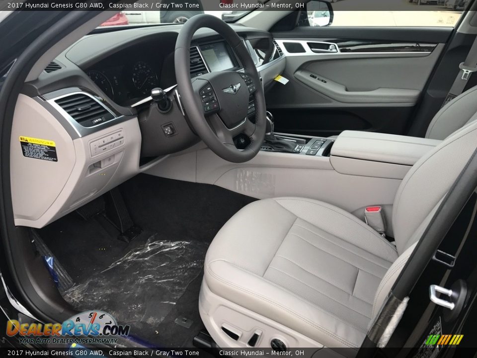 Gray Two Tone Interior - 2017 Hyundai Genesis G80 AWD Photo #4