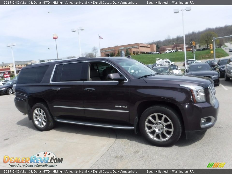 2015 GMC Yukon XL Denali 4WD Midnight Amethyst Metallic / Denali Cocoa/Dark Atmosphere Photo #9
