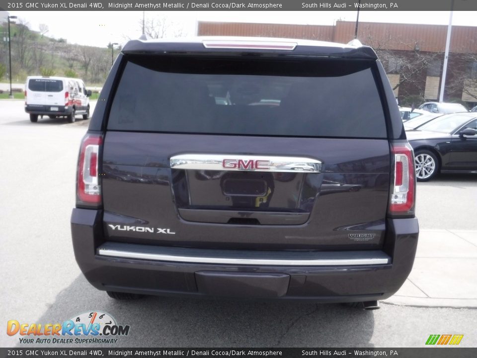 2015 GMC Yukon XL Denali 4WD Midnight Amethyst Metallic / Denali Cocoa/Dark Atmosphere Photo #13