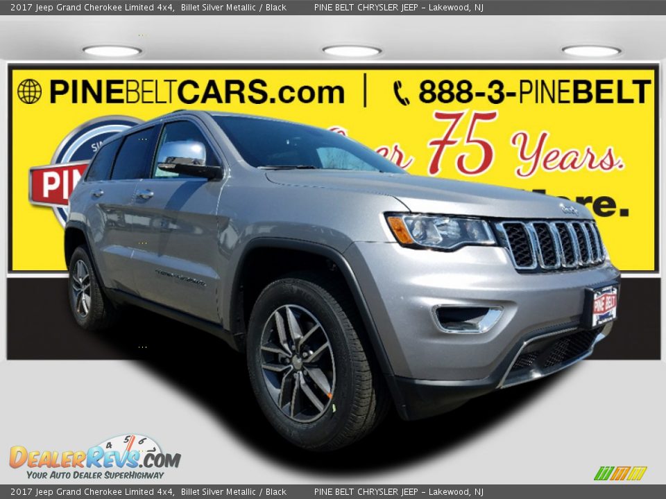 2017 Jeep Grand Cherokee Limited 4x4 Billet Silver Metallic / Black Photo #1