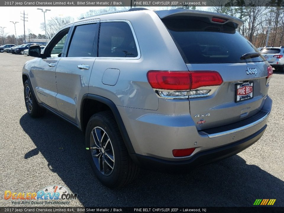 2017 Jeep Grand Cherokee Limited 4x4 Billet Silver Metallic / Black Photo #4