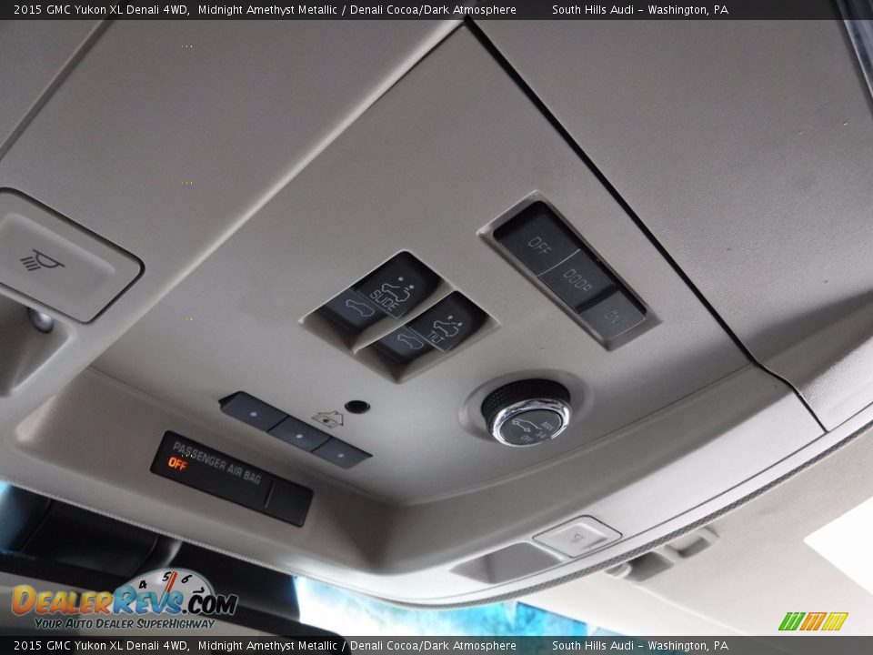 2015 GMC Yukon XL Denali 4WD Midnight Amethyst Metallic / Denali Cocoa/Dark Atmosphere Photo #26