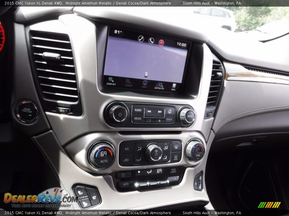 2015 GMC Yukon XL Denali 4WD Midnight Amethyst Metallic / Denali Cocoa/Dark Atmosphere Photo #28