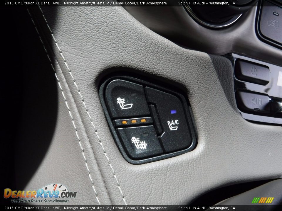 2015 GMC Yukon XL Denali 4WD Midnight Amethyst Metallic / Denali Cocoa/Dark Atmosphere Photo #32