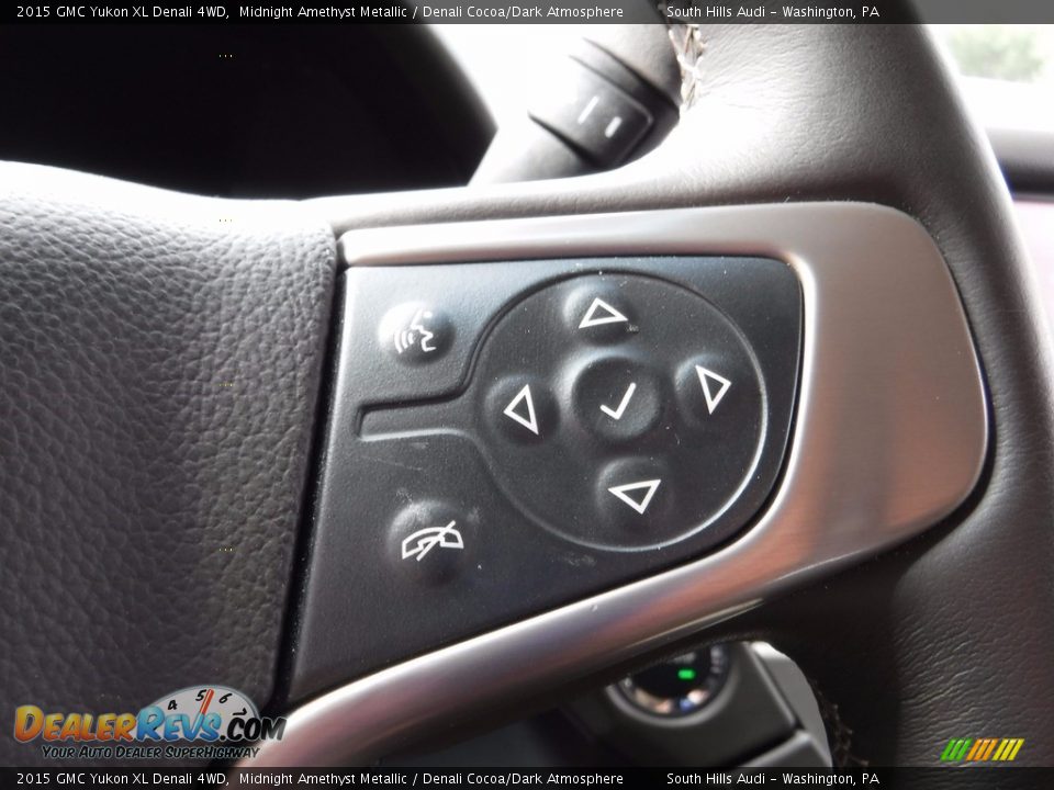 2015 GMC Yukon XL Denali 4WD Midnight Amethyst Metallic / Denali Cocoa/Dark Atmosphere Photo #34