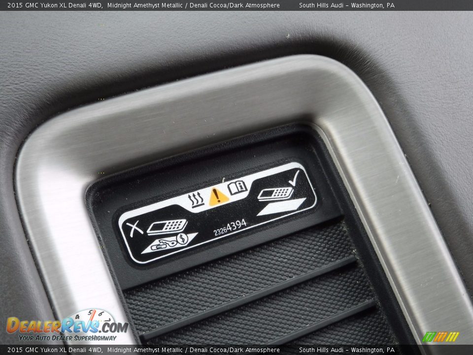 2015 GMC Yukon XL Denali 4WD Midnight Amethyst Metallic / Denali Cocoa/Dark Atmosphere Photo #36