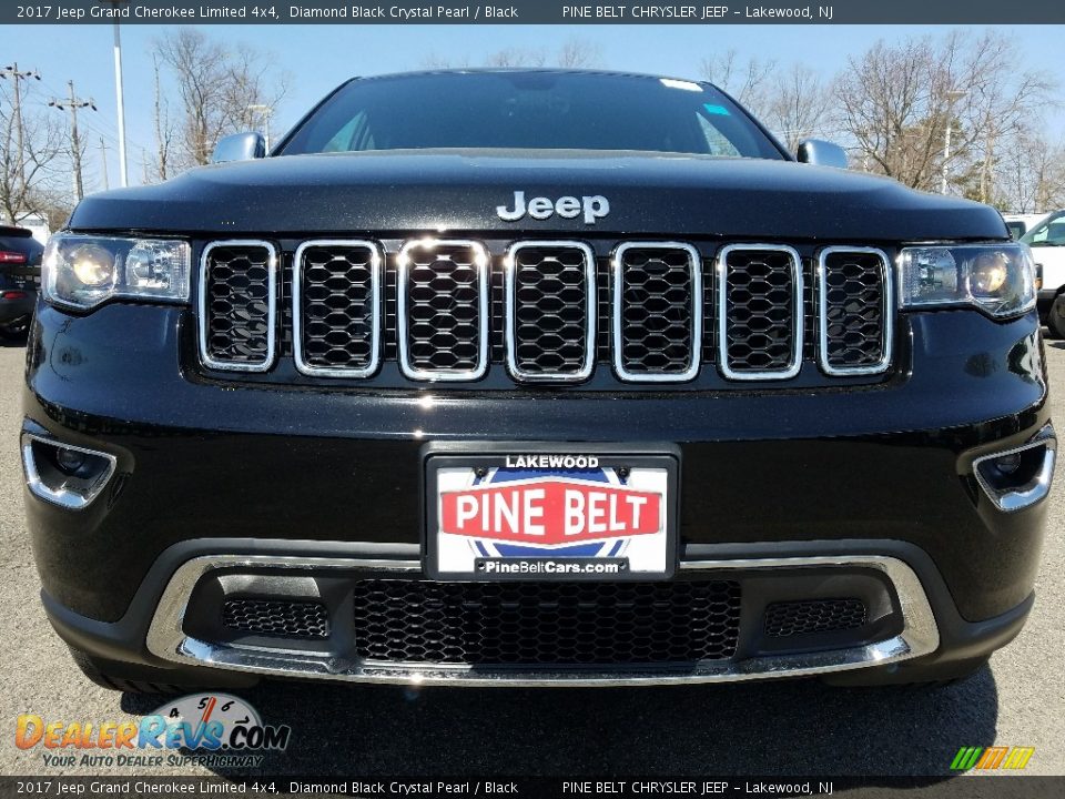 2017 Jeep Grand Cherokee Limited 4x4 Diamond Black Crystal Pearl / Black Photo #2
