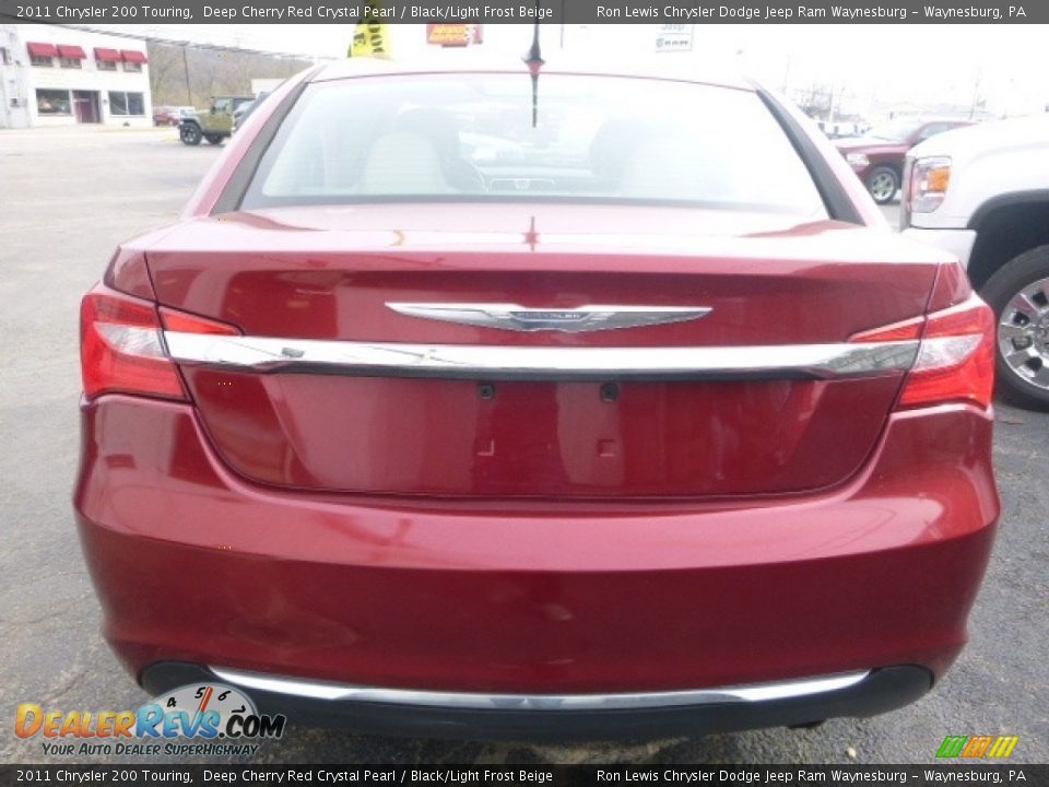 2011 Chrysler 200 Touring Deep Cherry Red Crystal Pearl / Black/Light Frost Beige Photo #5