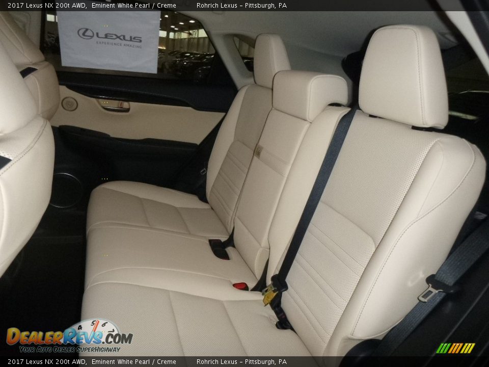 Rear Seat of 2017 Lexus NX 200t AWD Photo #7