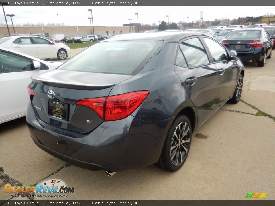 2017 Toyota Corolla SE Slate Metallic / Black Photo #2