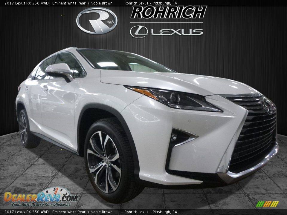 2017 Lexus RX 350 AWD Eminent White Pearl / Noble Brown Photo #1