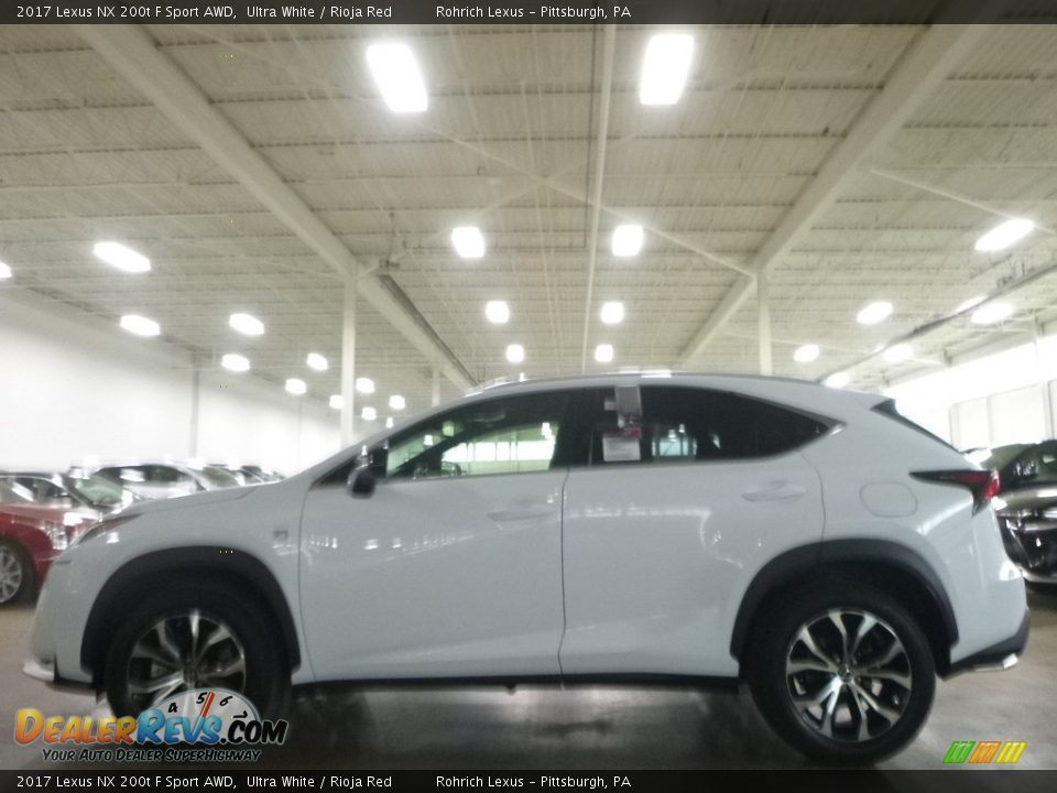 2017 Lexus NX 200t F Sport AWD Ultra White / Rioja Red Photo #3