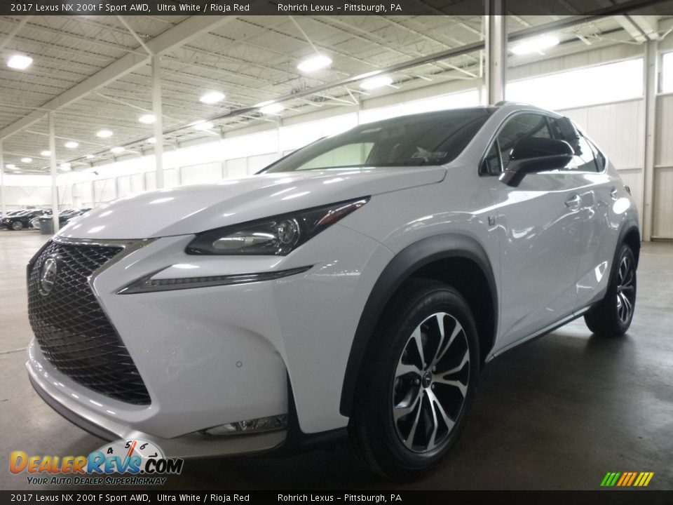 2017 Lexus NX 200t F Sport AWD Ultra White / Rioja Red Photo #4