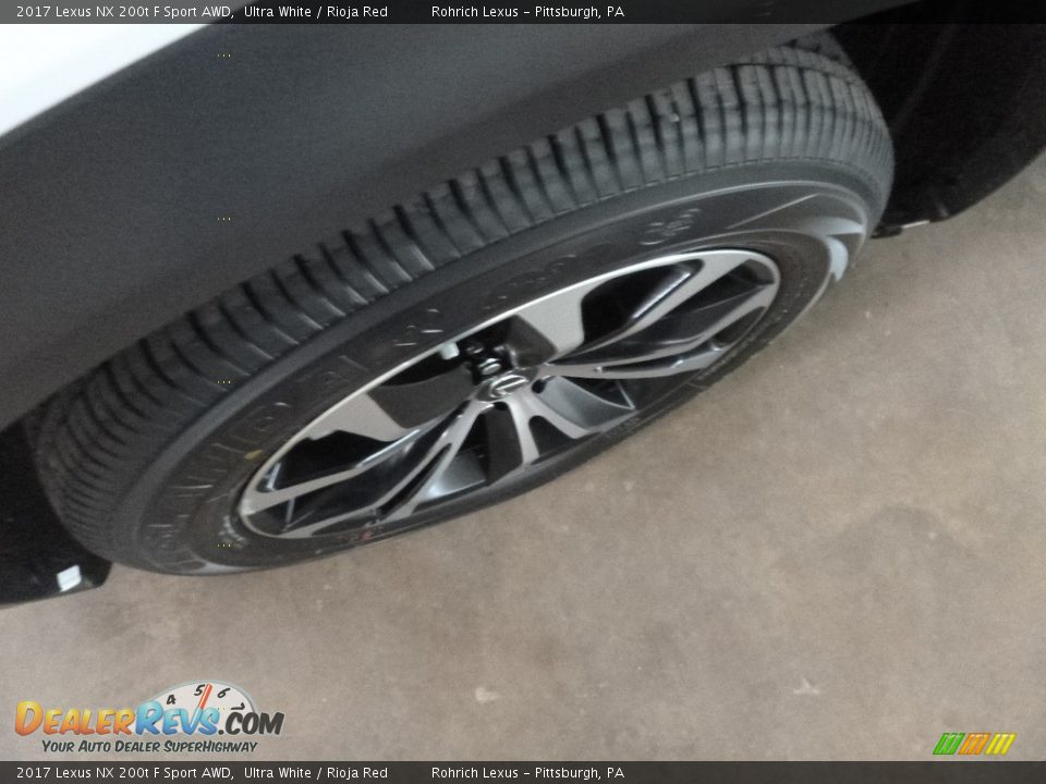 2017 Lexus NX 200t F Sport AWD Ultra White / Rioja Red Photo #5