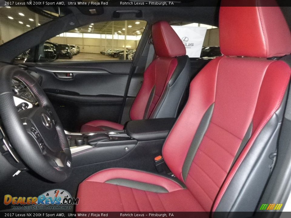 2017 Lexus NX 200t F Sport AWD Ultra White / Rioja Red Photo #6