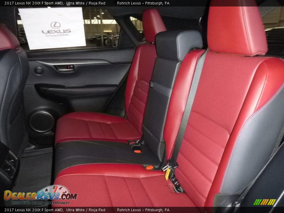 2017 Lexus NX 200t F Sport AWD Ultra White / Rioja Red Photo #7