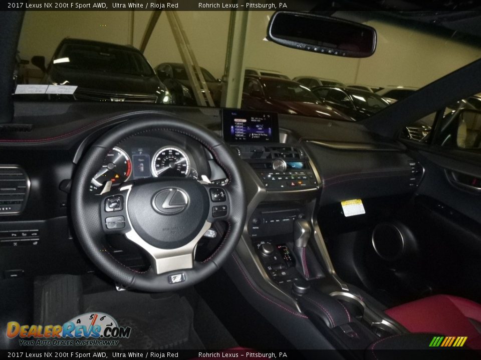 2017 Lexus NX 200t F Sport AWD Ultra White / Rioja Red Photo #8